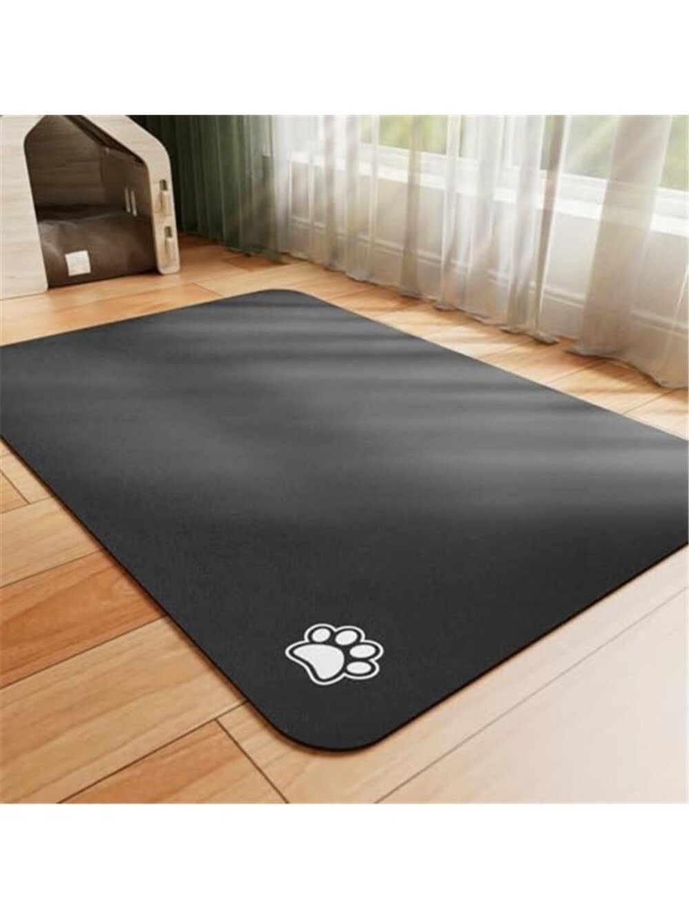 Dog Food Mat Absorbent Cat Mat for Food and Water No Stains Pet 12*19